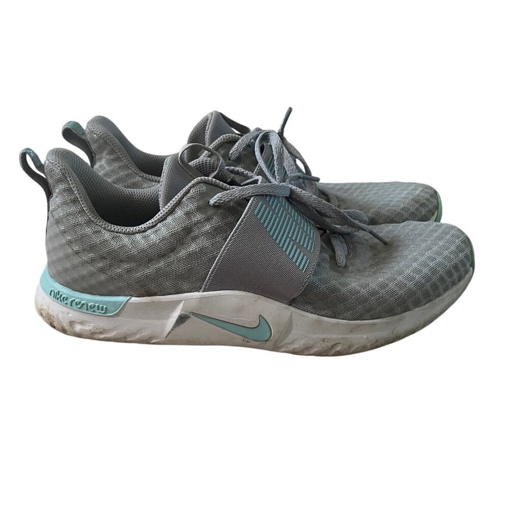 Nike Renew in Season Womens Size 10 DC1869-001 Gray Aqua Running Shoes Sneakers